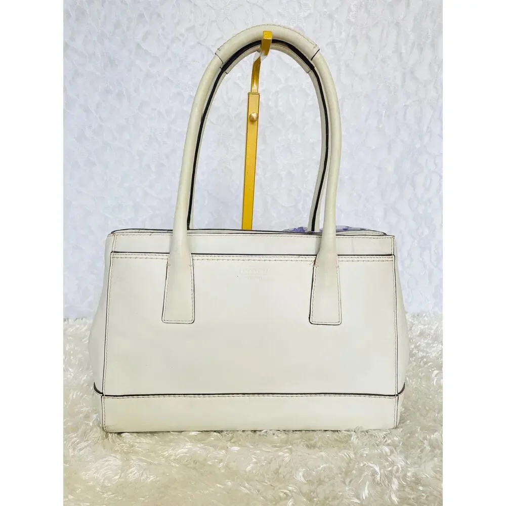 Coach Madeline white leather Shoulder Bag 11553